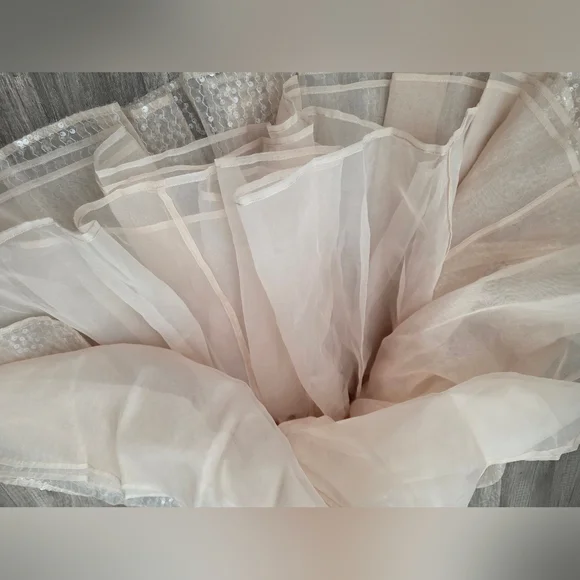 Nwt SELKIE CANDIED PARTY BLUE MOON SEQUIN PUFF DRESS xxl Cottage Fairycore - Picture 7 of 13